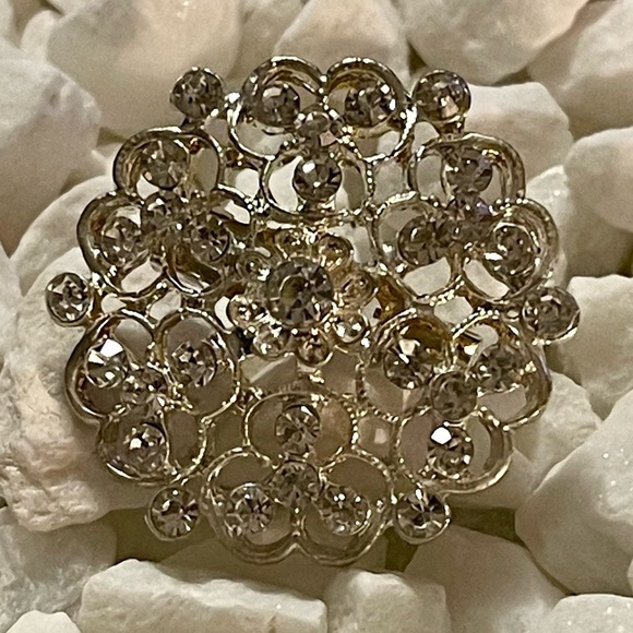 Brooch VINTAGE Marcasite; Excellent Condition; No Missing Stones Vintage - Picture 5 of 16